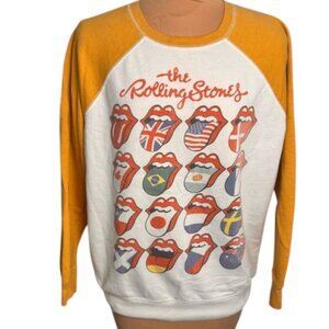American Eagle Rolling Stones Graphic Raglan Sweatshirt Size Small